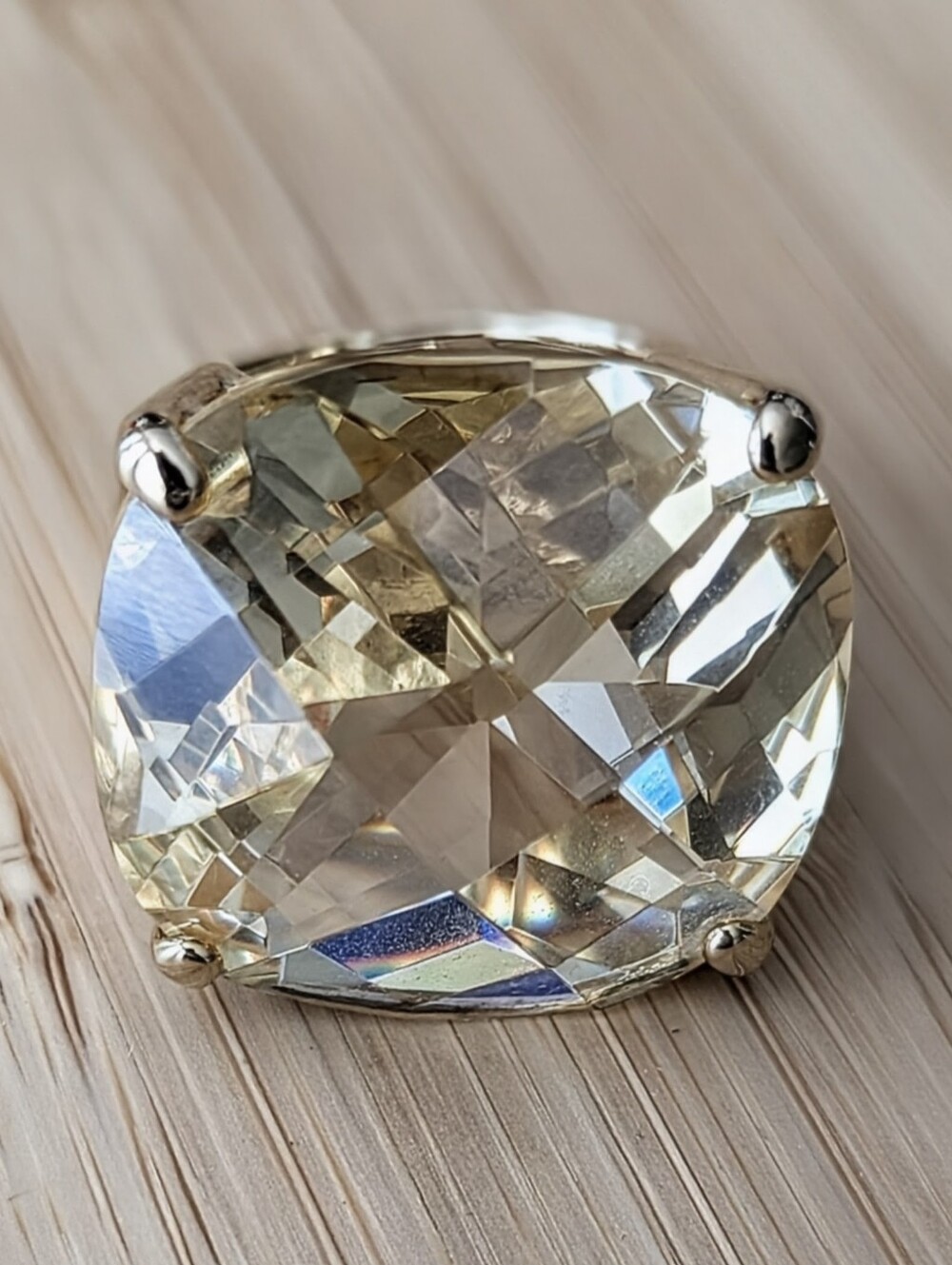 Lauren G Adams Yellow CZ Cocktail Ring - Women Jewelry - Picture 2 of 4